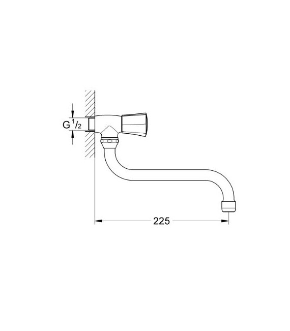 GROHE 30 484 001 Costa L Monoblock freg. caño giratorio