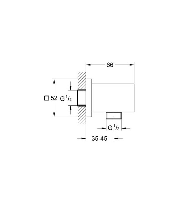 GROHE 27 704 000 Euphoria Cube codo de salida