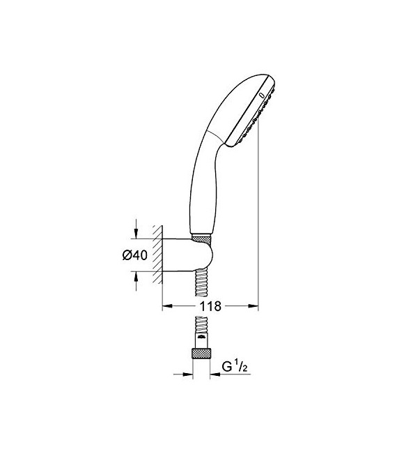 GROHE 27 803 10E Tempesta New Classic - 100 Ii Conjunto Ducha 5,7L 2J