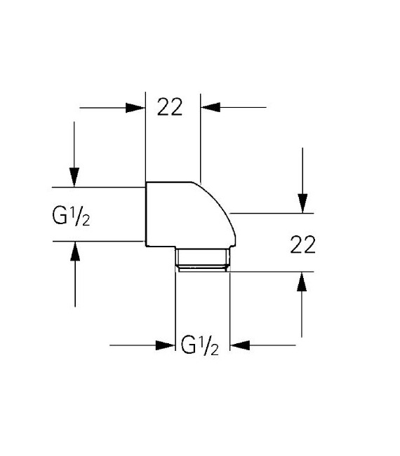 GROHE 45 304 000 Codos De Salida