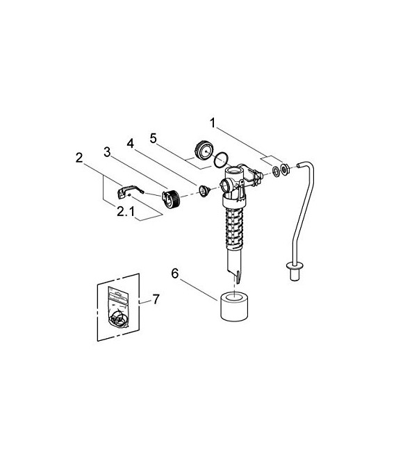 GROHE 37 093 000 Válvula de llenado