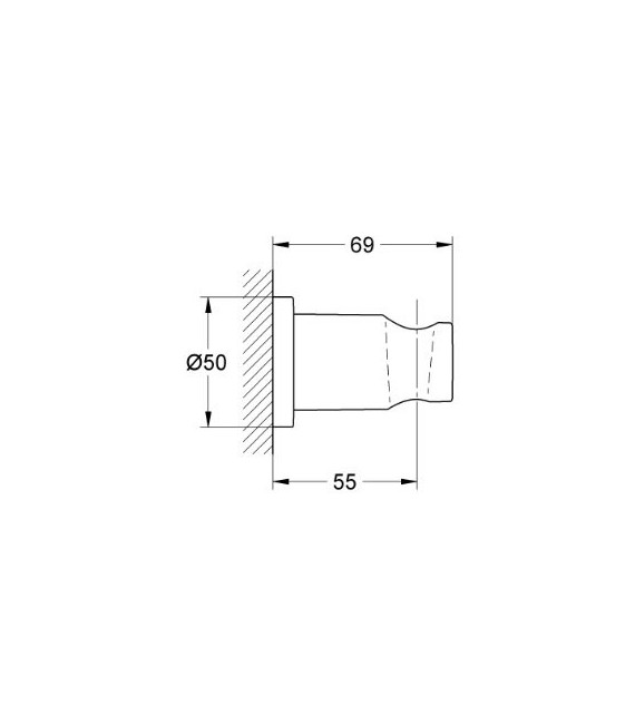 GROHE 27 074 000 Soporte Mural para Ducha Fijo