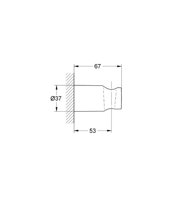 GROHE 27 056 000 Soporte mural fijo