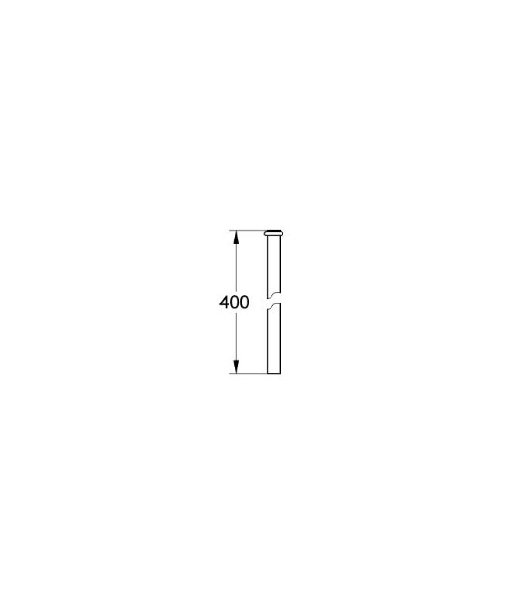 GROHE 37 043 000 Tubo Descarga Fluxor Urinario 400mm