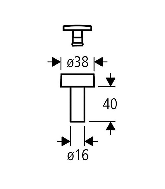 GROHE 37 117 PI0 Tapón Válvula de Descarga De 16-35mm