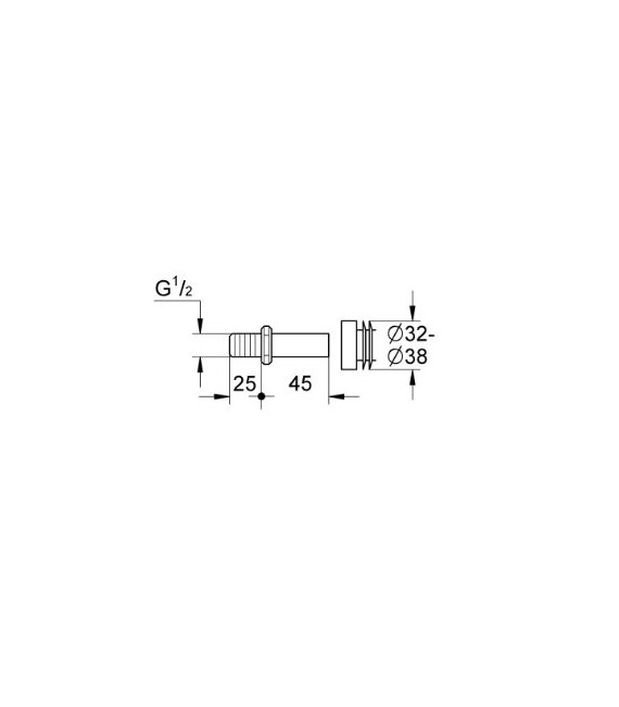 GROHE 37 044 000 Accesorios De Conexión