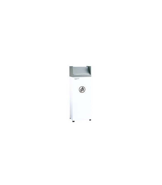 MEDICLINICS PP0985 Papelera con tapa basculante Blanco