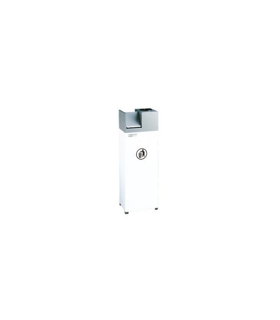MEDICLINICS PP0988 Papelera con tapa basculante Blanco
