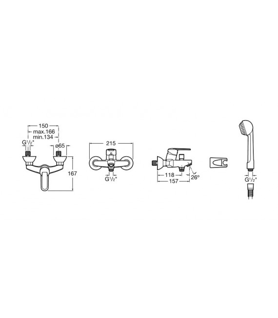 LOGICA Monomando Bañera