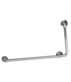 MEDICLINICS BAD090C Barra Ángulo 90º derecha Inox Brillo