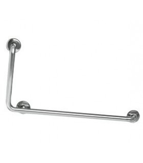 MEDICLINICS BAI090C Barra Ángulo 90º izquierda Inox Brillo