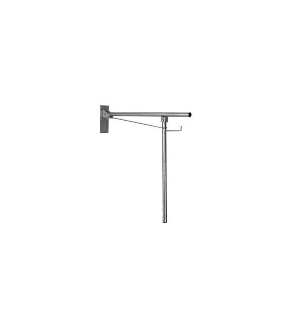 MEDICLINICS BGA0820CS Barra Abatible con apoyo Inox Mate