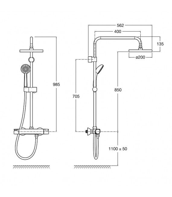 VICTORIA Columna Ducha