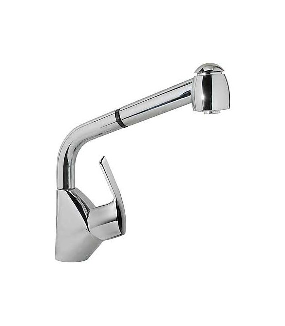 K-TRES 06944401 Grifo Fregadero Vertical con Ducha extraíble