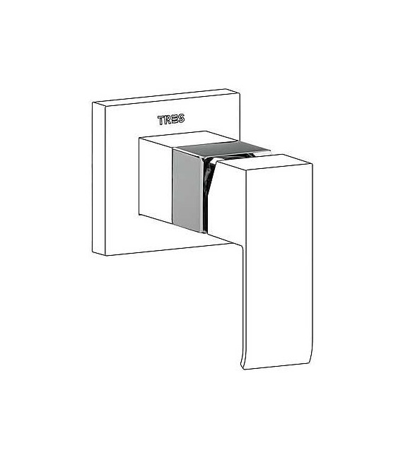 TRES 10617710 Alargadera Para Grifo Empotrar Ducha