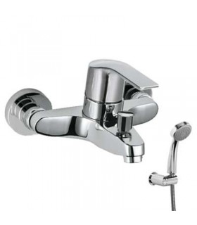 K-TRES 06917002 Grifo Bañera-Ducha Ducha Antical y flexo doble engatillado