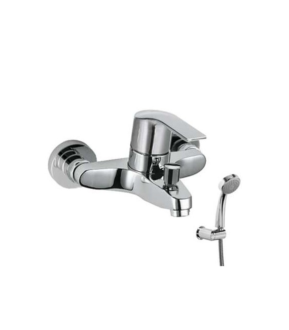 K-TRES 06917002 Grifo Bañera-Ducha Ducha Antical y flexo doble engatillado